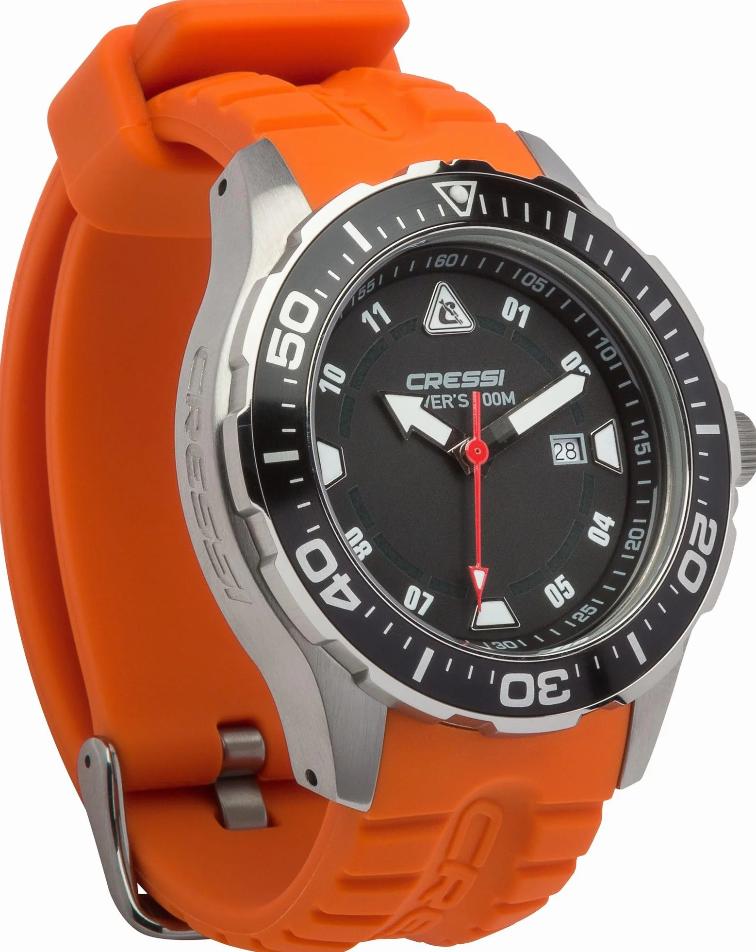 Cressi Manta - Reloj Submarino Profesional 10 ATM con Mecanismo de Cuarzo