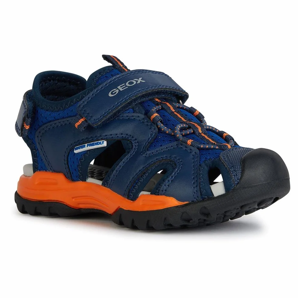 Geox J Borealis Boy C, Sandalia, Royal Orange, 34 EU