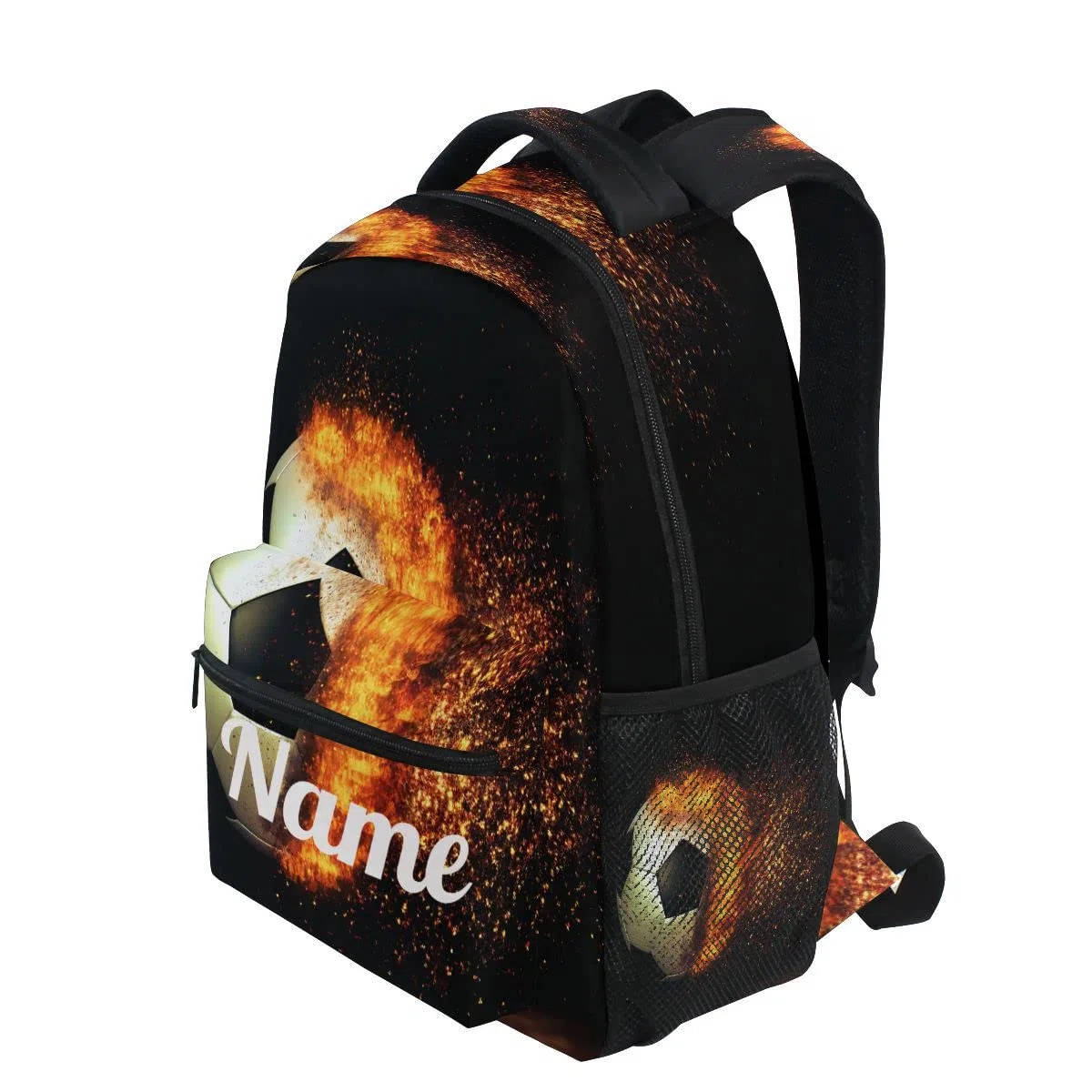 Custom1 - Mochila para niños con texto en inglés "Añade tu nombre", mochila para estudiantes primarias, bolsa para libros para niños y niñas, Personalizado13, talla única