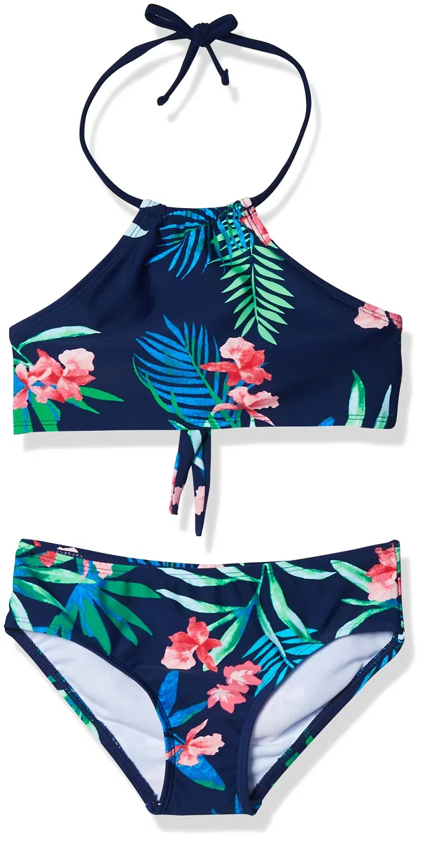 Kanu Surf Girls' Mahina Beach Sport Halter Bikini 2-Piece Swimsuit