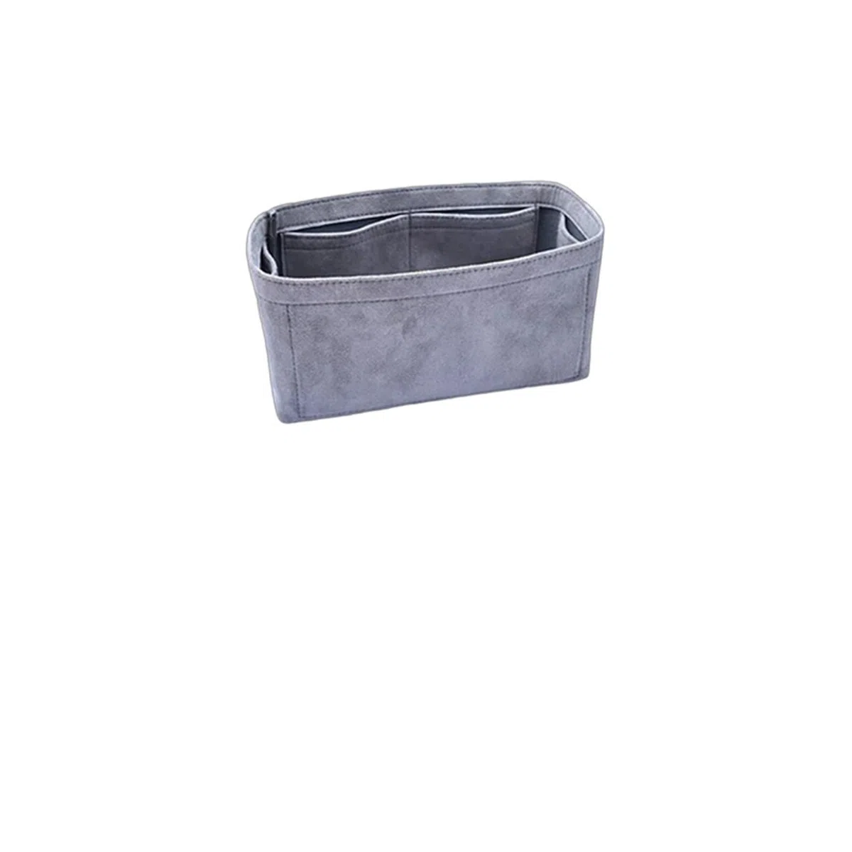 Organizador de bolso de fieltro Inserto organizador de bolsas for 25 30 35 bolsos Material terciopelo soporte cosmético almacenamiento interior(25 grey simple,5 pieces)