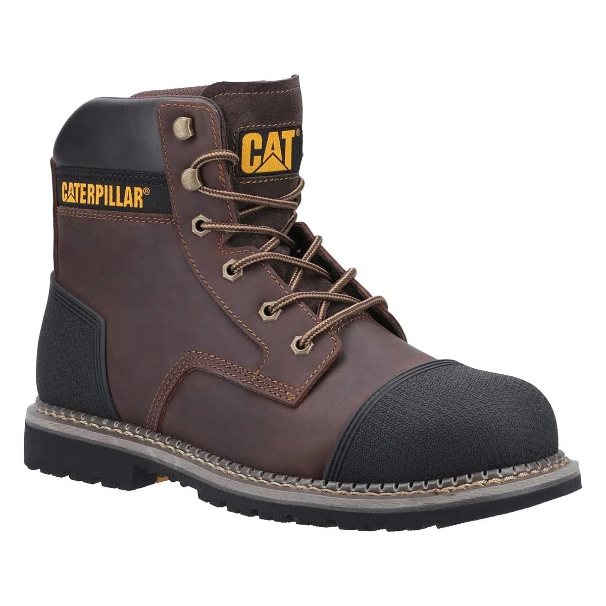 CAT Safety Footwear Powerplant S3 - Botas para hombre, Brown