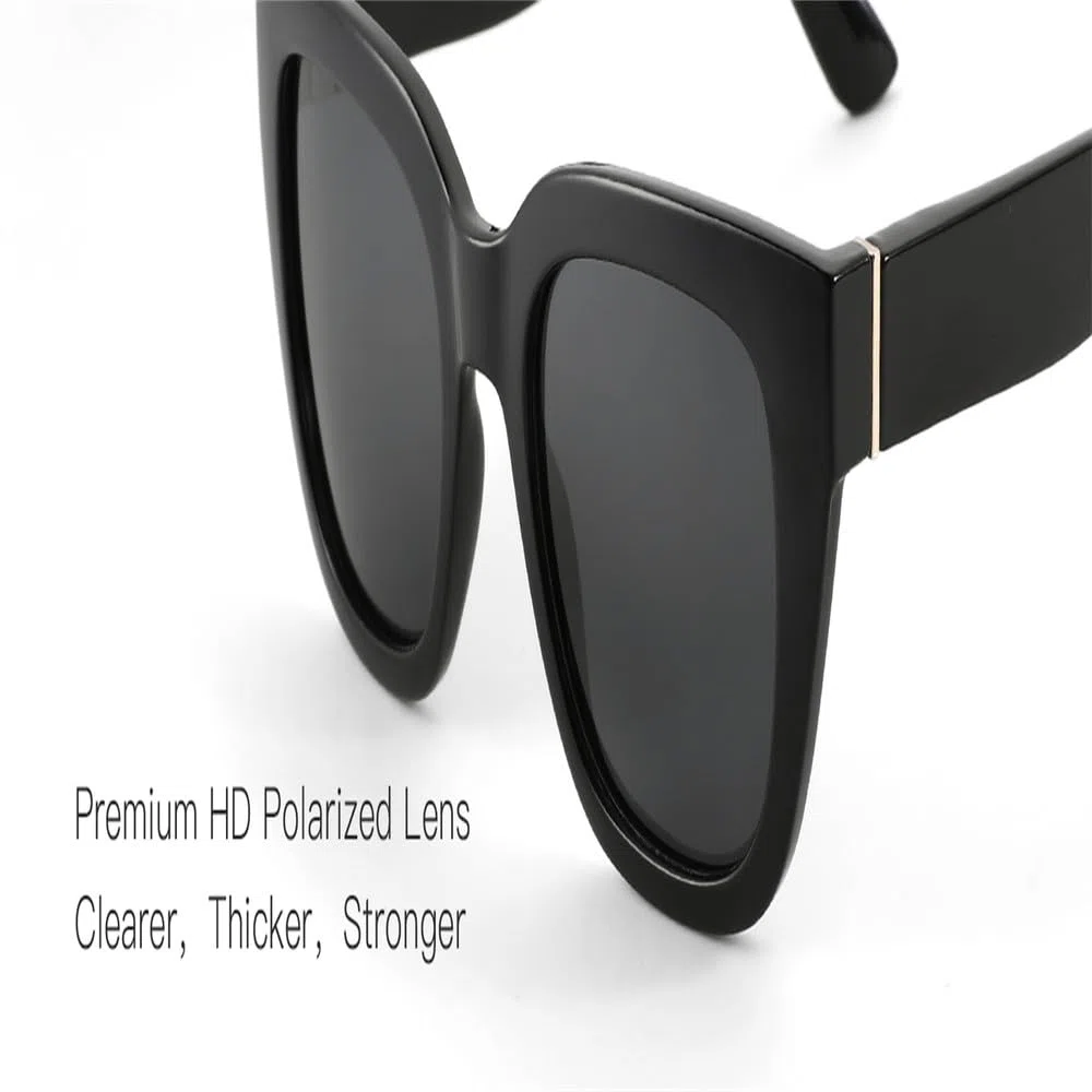 Gafas de sol polarizadas con diseño de mariposa para mujer, protección UV400, estilo ojo de gato.