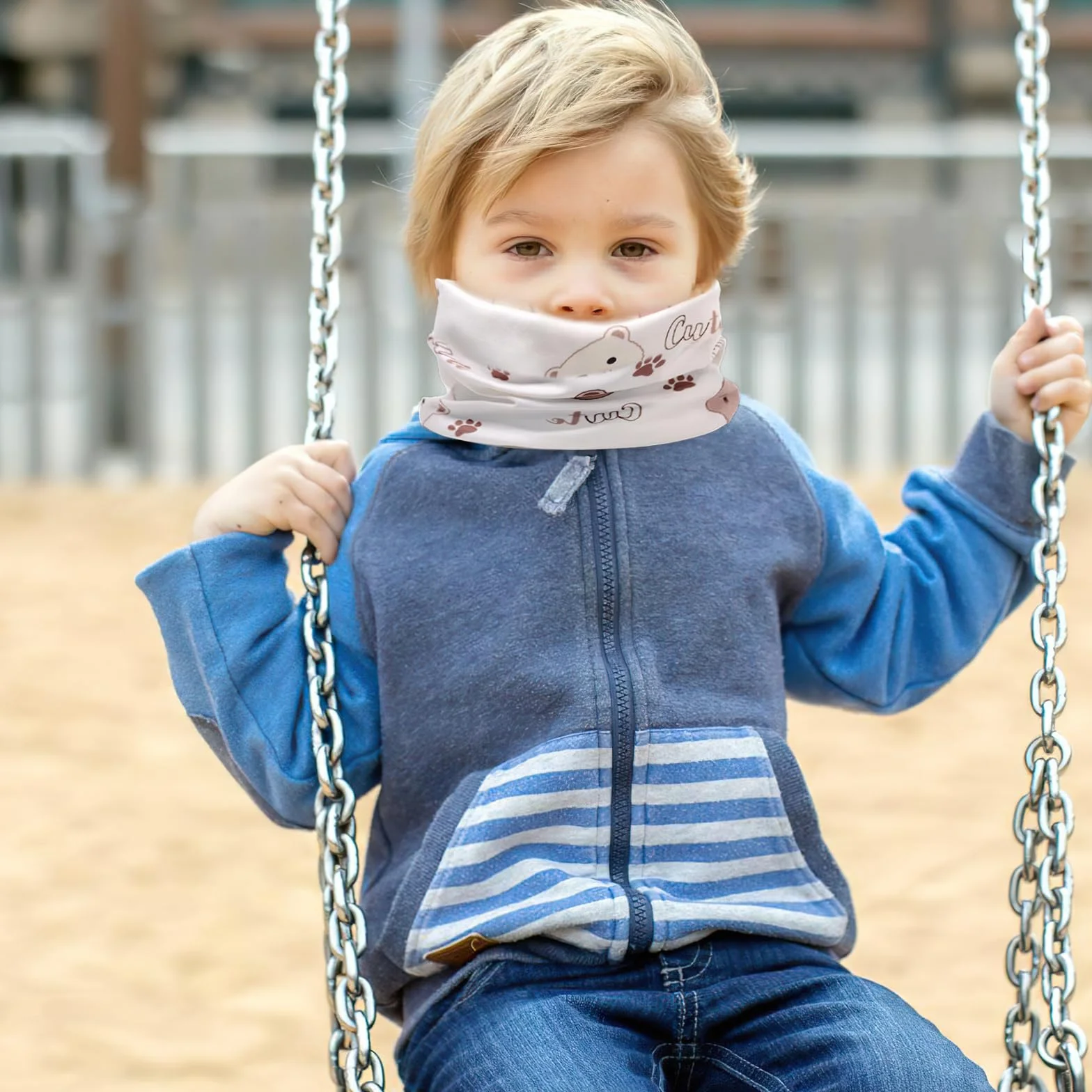 2 bufandas infantiles para niños y niñas, de algodón, con anillo en O, para el cuello, cálido invierno, otoño, bufanda, cuello, bufanda térmica a prueba de viento, para niños, regalo de