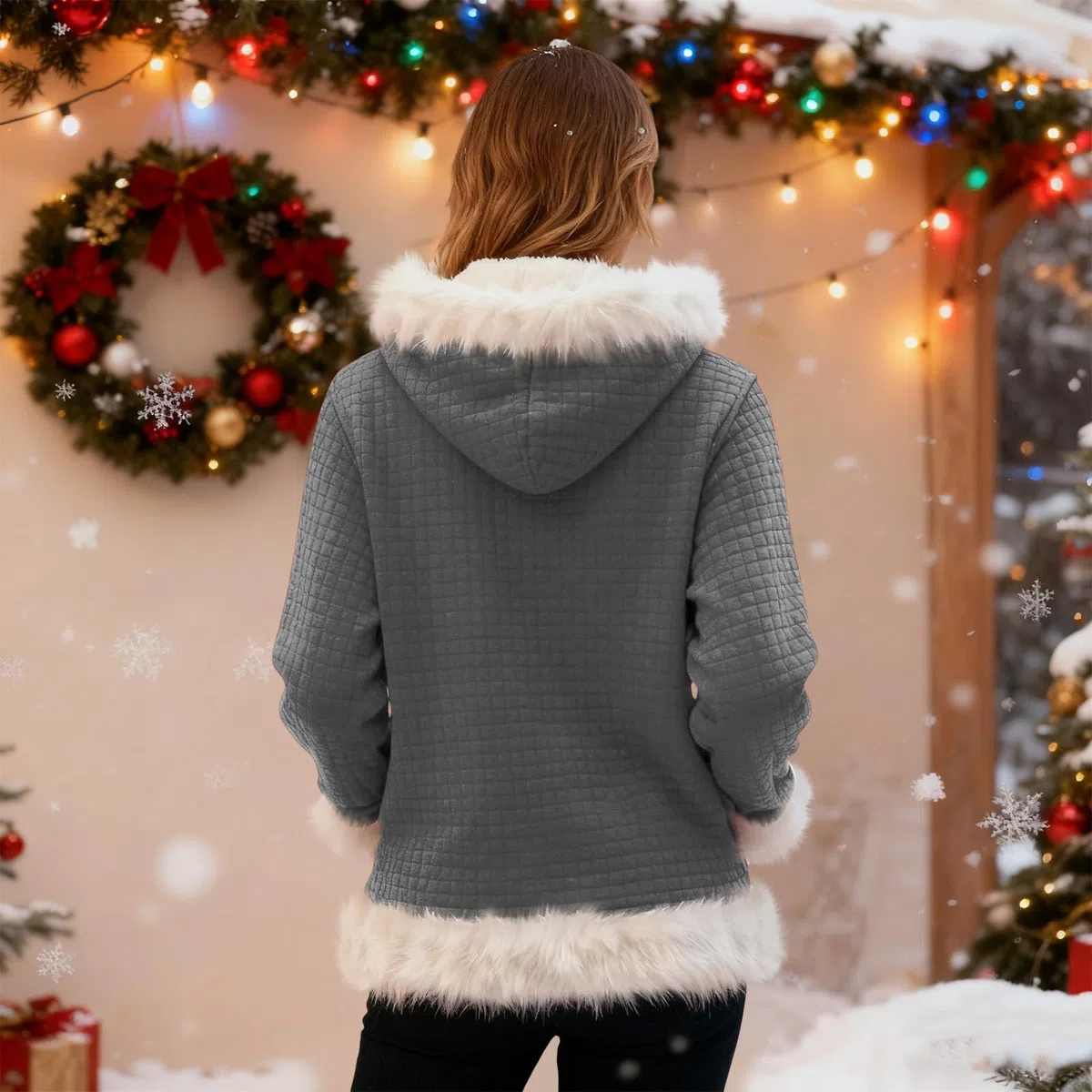 Chaqueta Verano Hombre Sudadera con Capucha De Forro, Estilo Oversize, Tallas Grandes, Manga Larga, Casual, Ideal para Invierno. L (Grey, XXXXL) Mangas El Sol Ropa Trabajo Camisas Larga