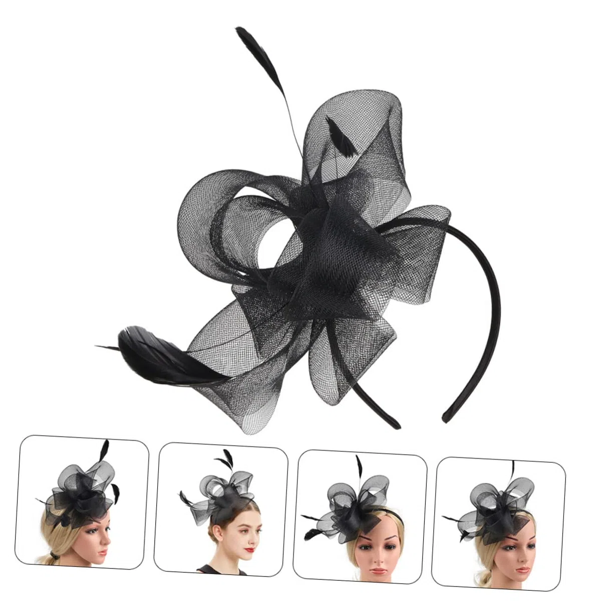 minkissy 3juegos Fascinator De Mujer y Accesorio Para Cabello Para Té y Cócteles Sombrero Elegante Para Eventos Especiales y Fiestas