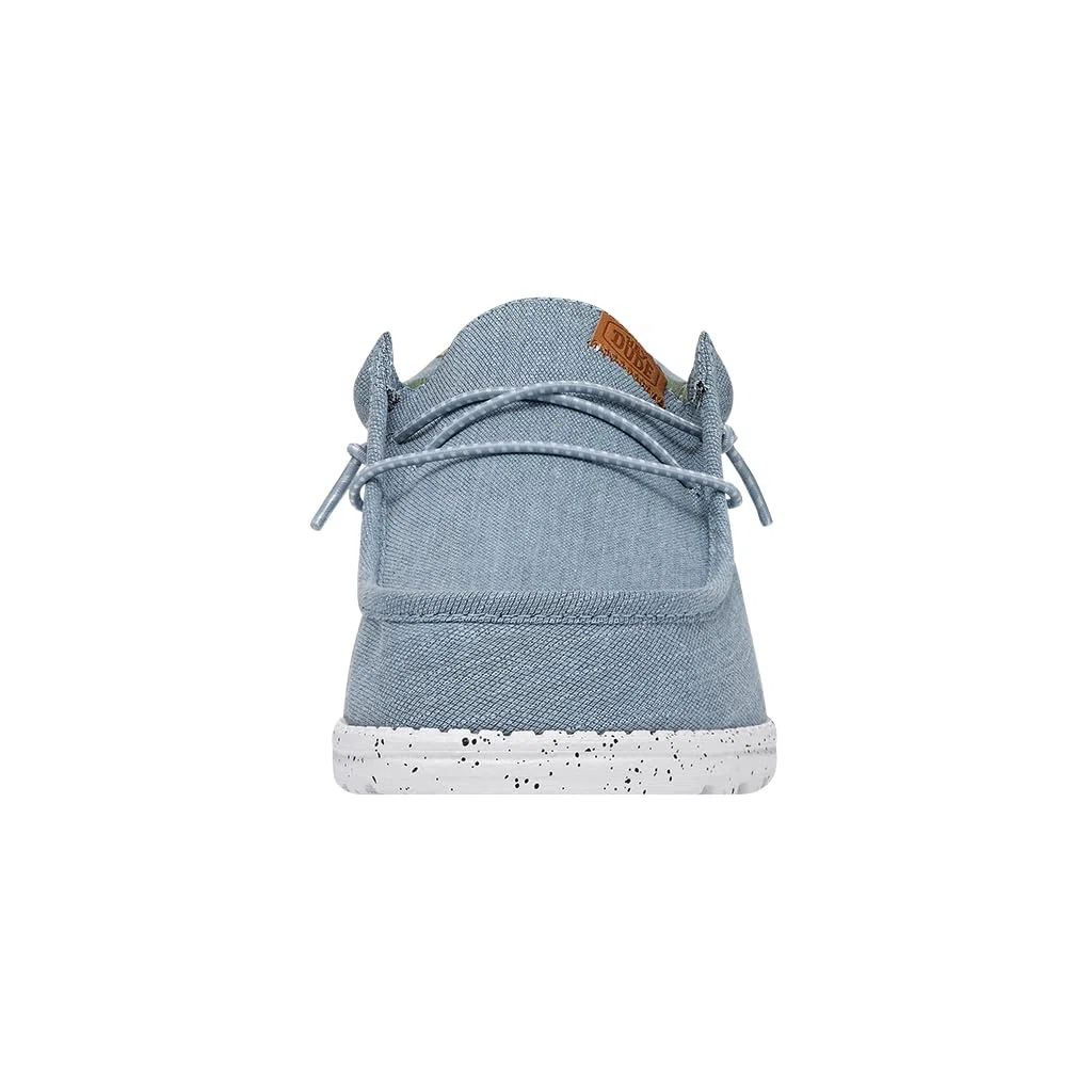 HEYDUDE Men Wally Washed Canvas Blue Casual Moccasin 47 EU