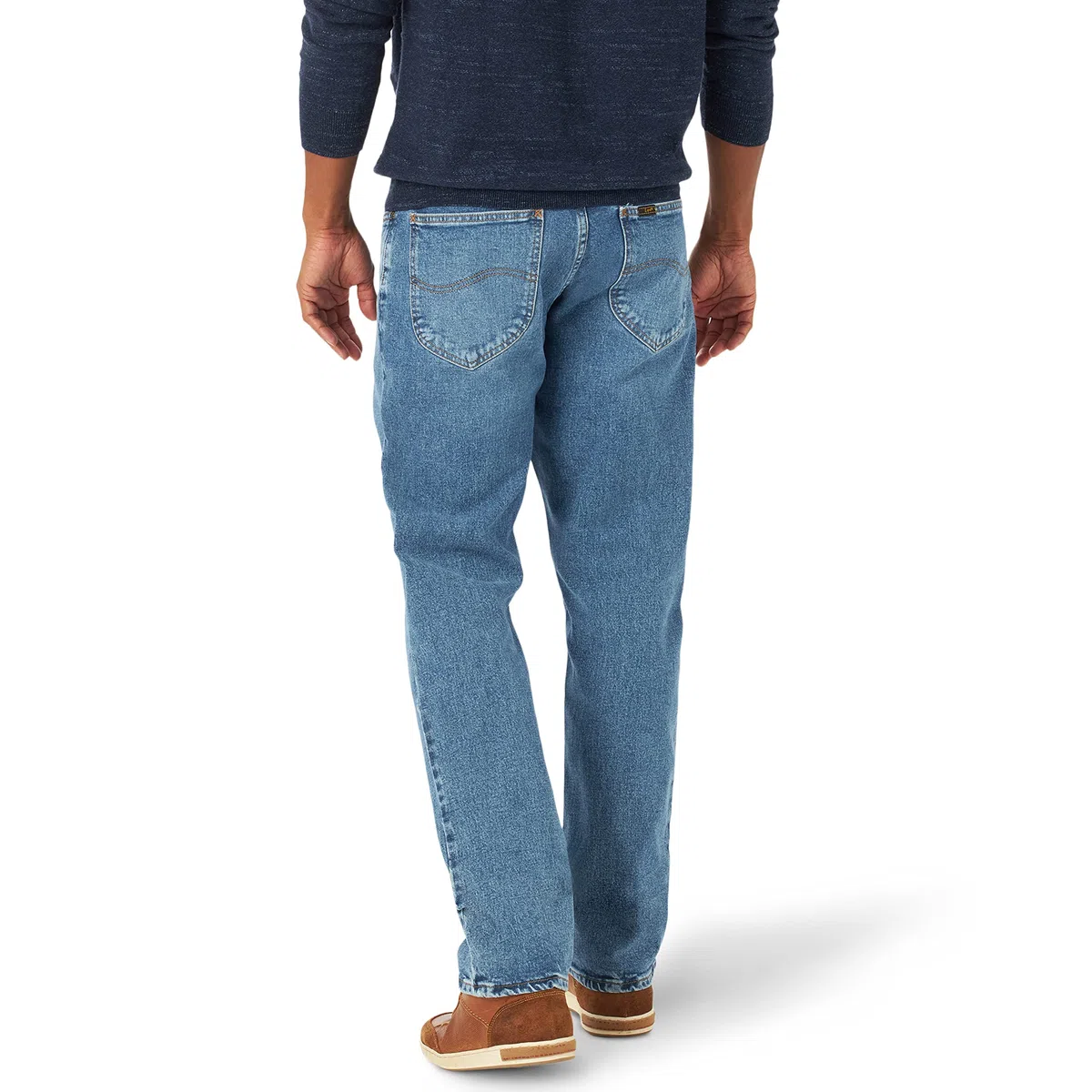 Lee Legendary Pantalones Vaqueros para Hombre, Corte Holgado y Rectos, Azul Verdadero, 34W x 30L