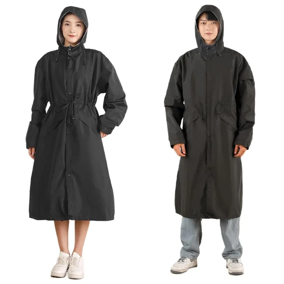 Chubasqueros Impermeable Gabardina larga impermeable for mujer, unisex, for exteriores, senderismo, poncho de lluvia resistente