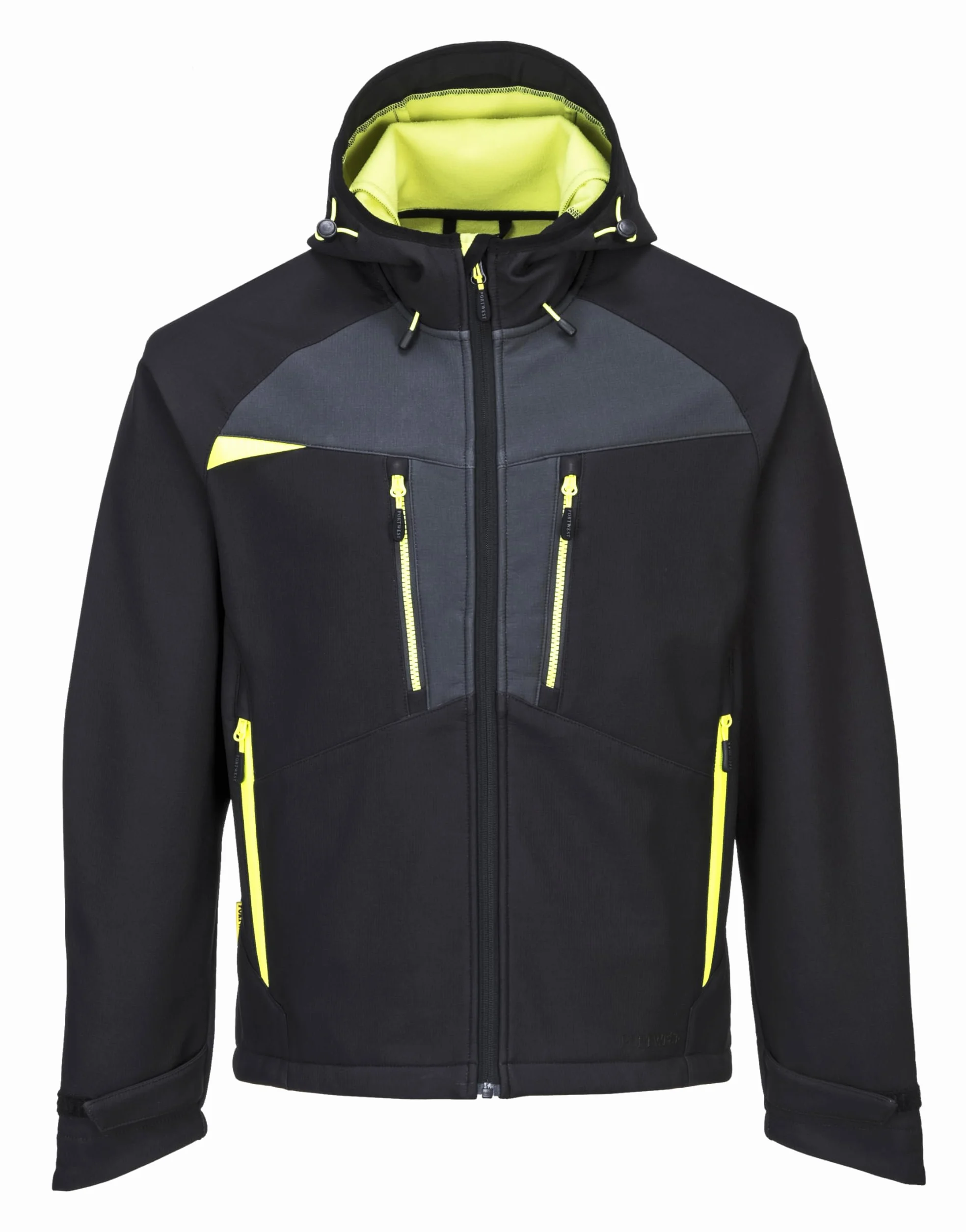 Portwest Chaqueta Softshell Dx4 (3 Capas), Tamaño: XL, Color: Negro, DX474BKRXL