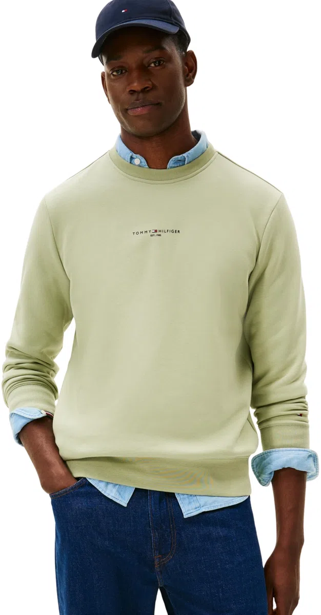 Tommy Hilfiger Sweatshirt Hombre Tipped con Cuello Redondo