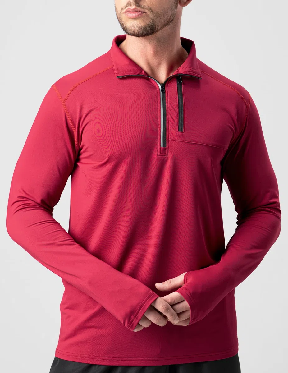 Liberty Imports Athletic Quarter Zip Pullover Long Sleeve Shirts Jersey de Alto Rendimiento Hombre (Pack de 3)