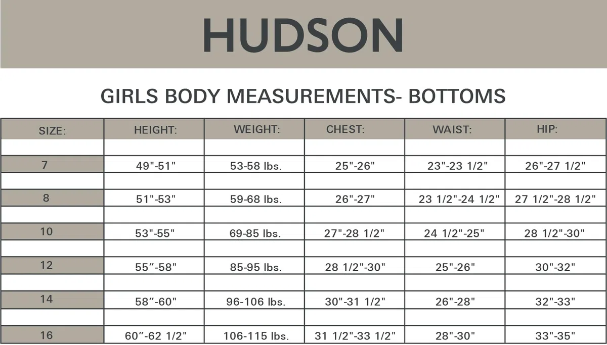 Hudson Stretch Denim Jeans, Bell-bottom Style Pants With Flared Legs Jeans Niñas