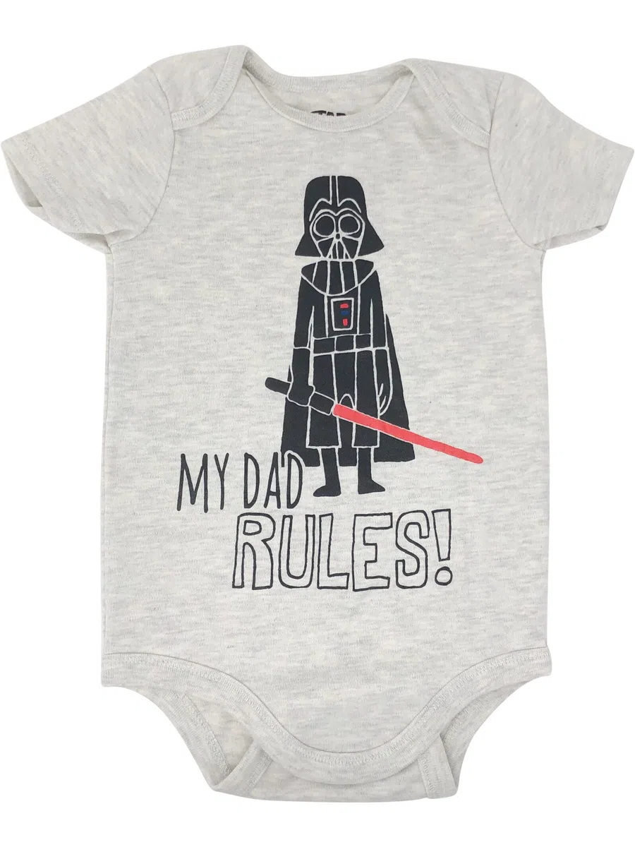 STAR WARS Darth Vader Yoda - Body para bebé recién nacido a bebé