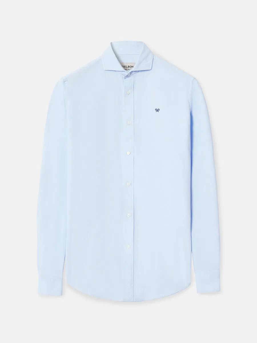 SILBON Camisa Sport Oxford Cutaway para Hombre