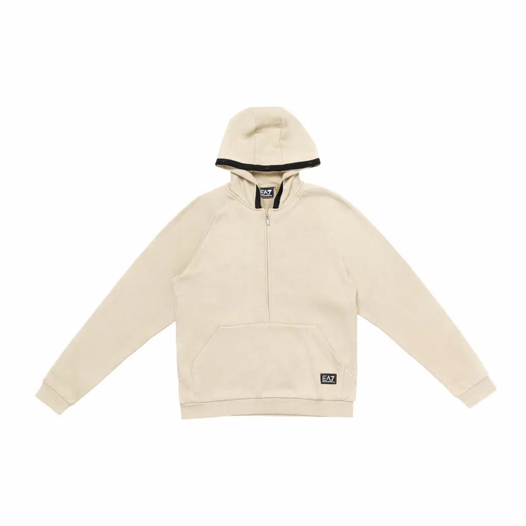Emporio Armani EA7 - Sudadera para niños y jóvenes con capucha Logo Series Boy de mezcla de algodón afelpado - 7B000192