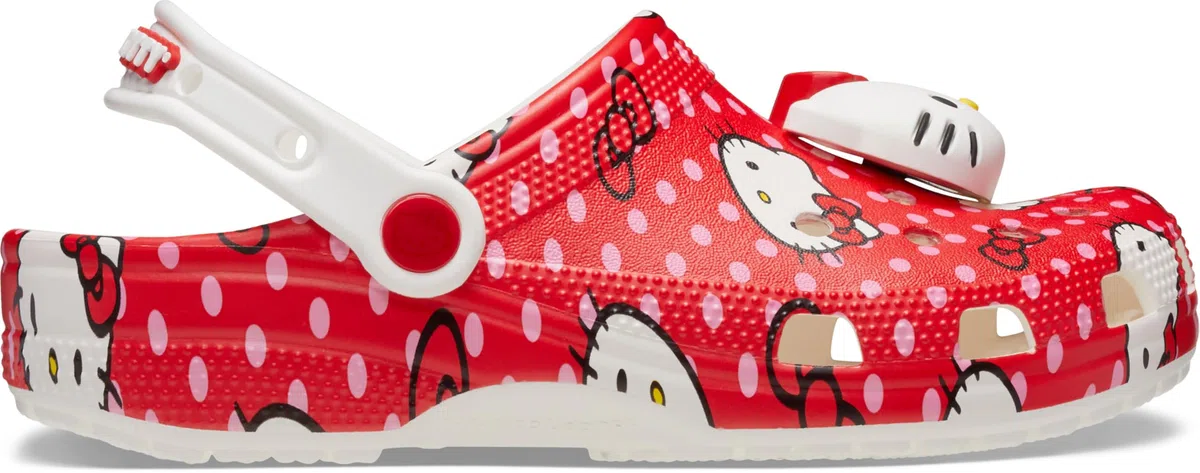 Crocs Hello Kitty Red Classic Clog K, Zuecos Unisex niños