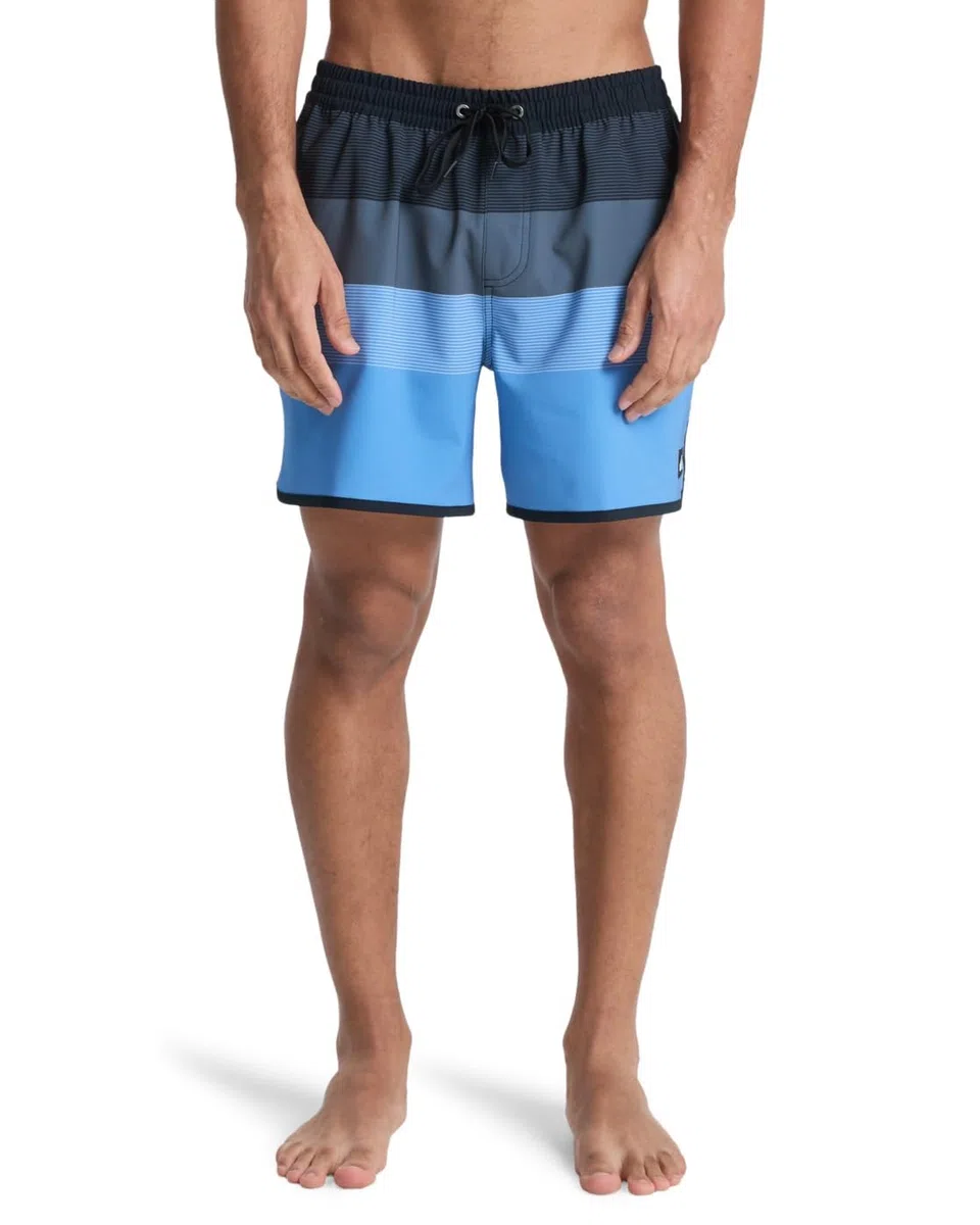 Quiksilver Stretch Scallop Volley 16" - Short de Natación - Hombre - Marrón.