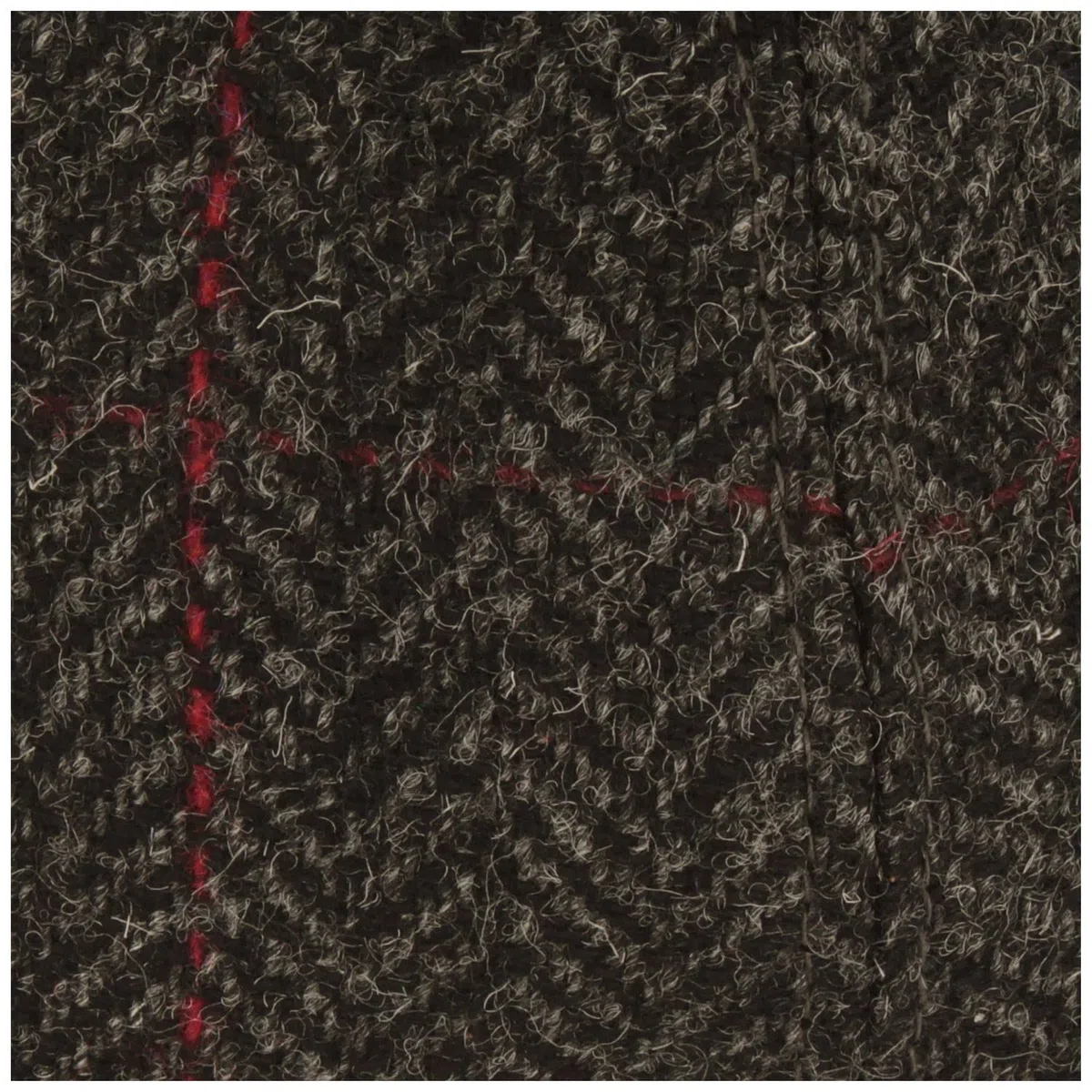 Breiter Gorra de béisbol de invierno gris espiga 55, Gorro de Invierno con Orejeras, Gris Espina De Pescado Negro, 55