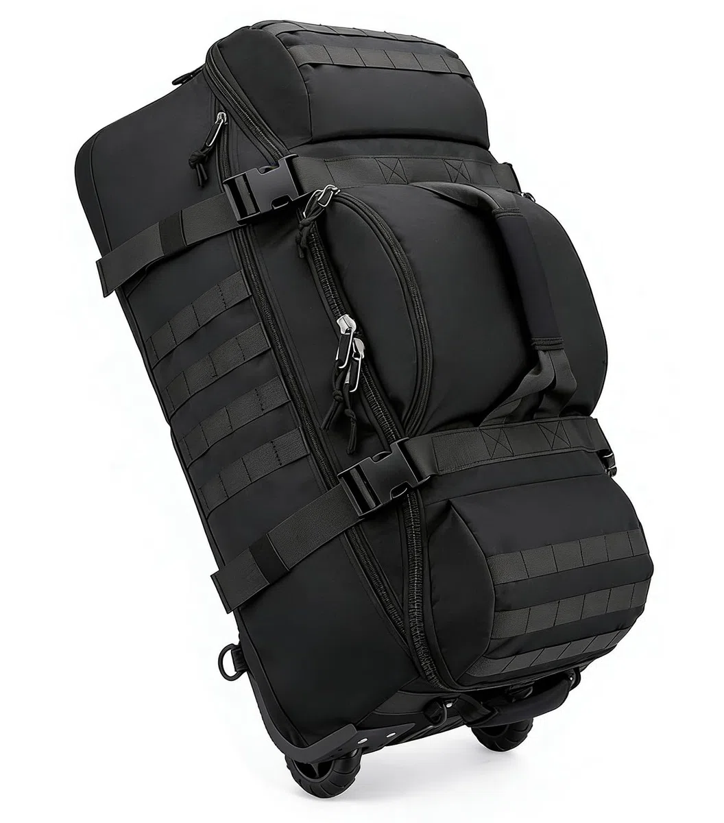 Bolsa de viaje de 80L con ruedas, bolsa de lona expandible plegable, maleta grande de viaje, bolsa de viaje plegable con ruedas, bolsa de lona, bolsa de viaje plegable para hombres y mujeres, bolsa de