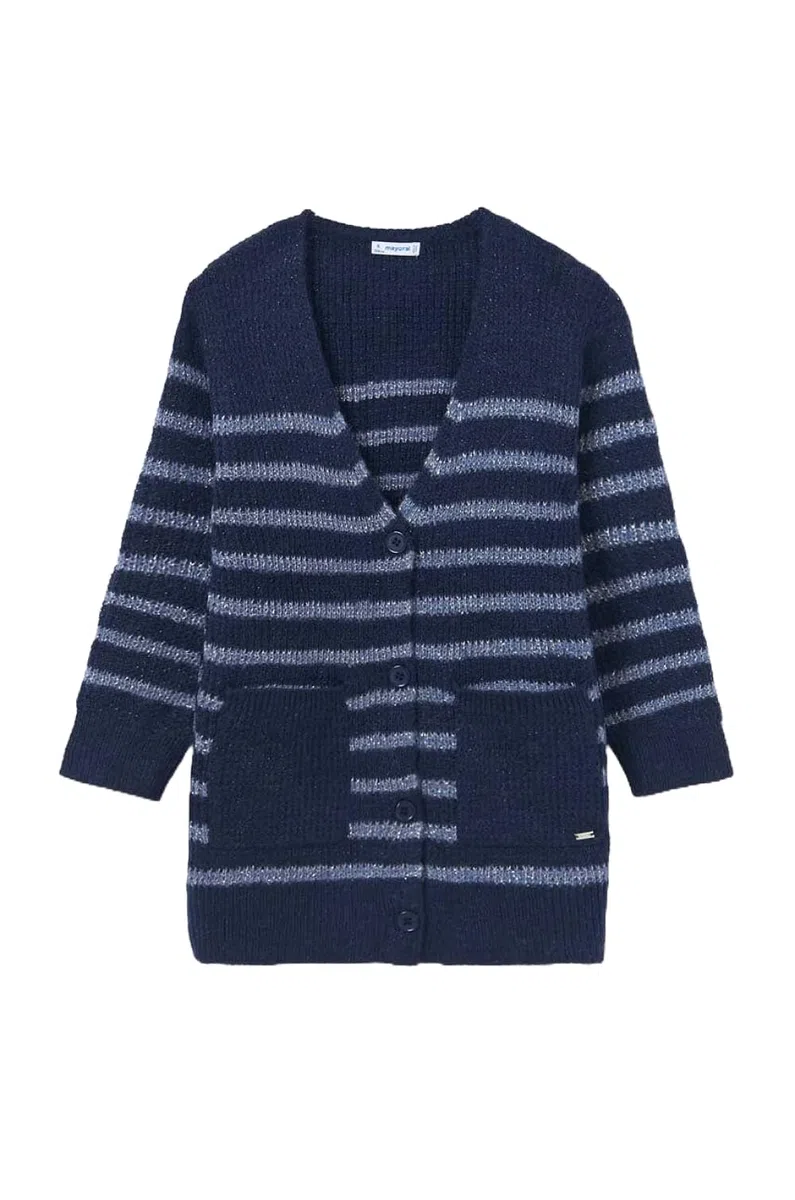 Chaqueta de punto para niña - longitud media, suéter ligero elegante y casual, manga larga, ropa de abrigo para niña para primavera, otoño e invierno, 7313