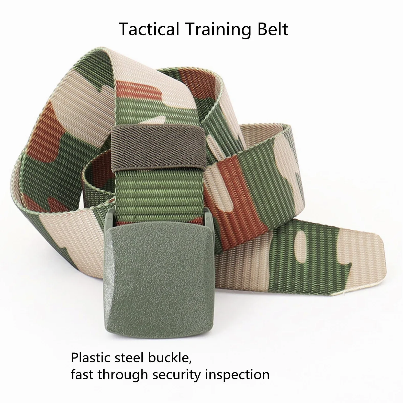 Cinturones para hombres Cinturón trenzado, cinturones for hombres y mujeres, lona de nailon de camuflaje, transpirable, militar, de liberación rápida, cinturón táctico de camuflaje de talla grande, pa