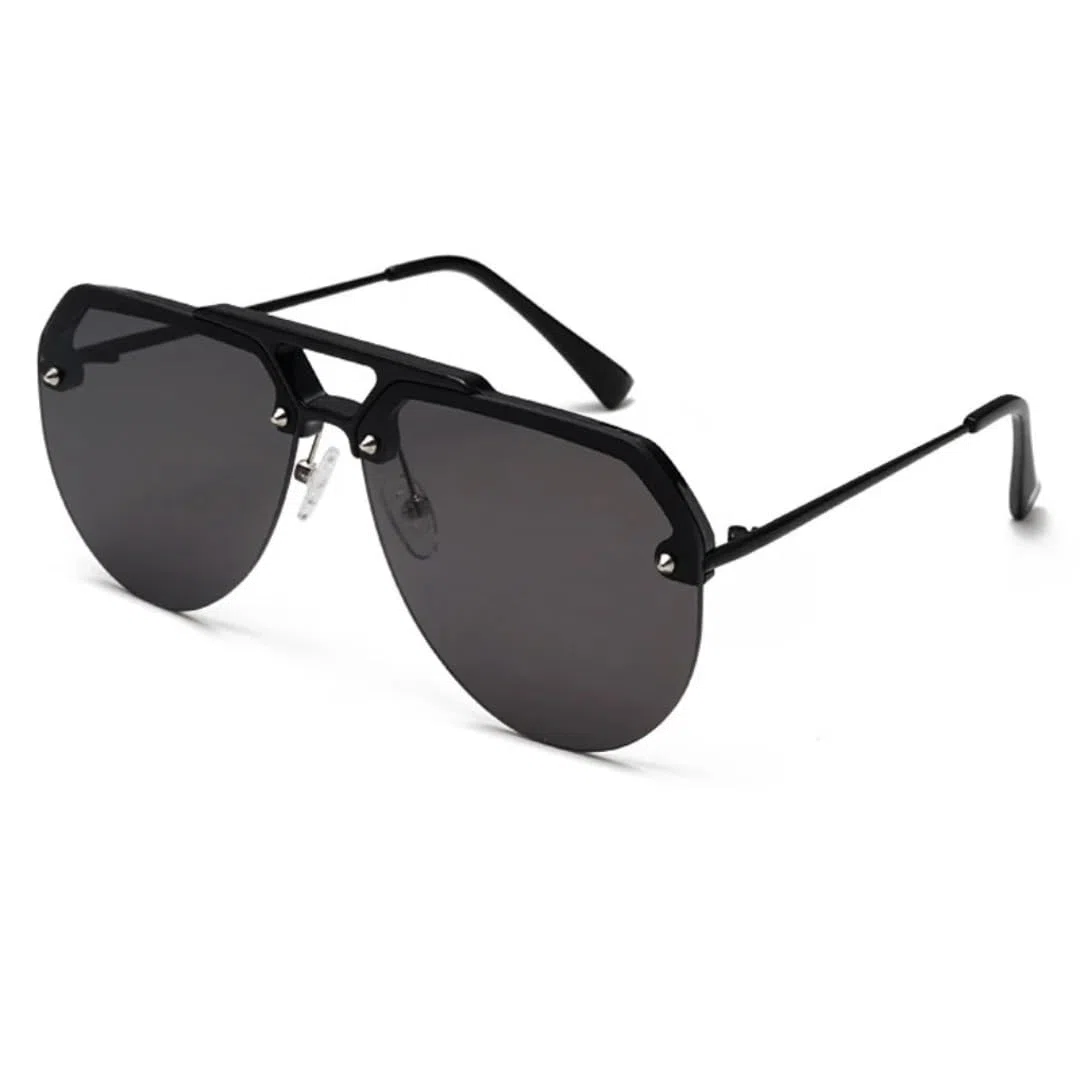 Gafas de sol con protección UV400 | Lentes de colores con remache ovalado y doble puente | Para mujeres, hombres, deportes al aire libre y conducción