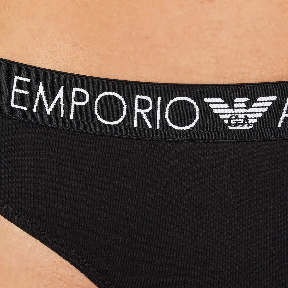 Emporio Armani Iconic Cotton Ropa Interior Tanga Bi-Pack Mujer (Pack de 2)