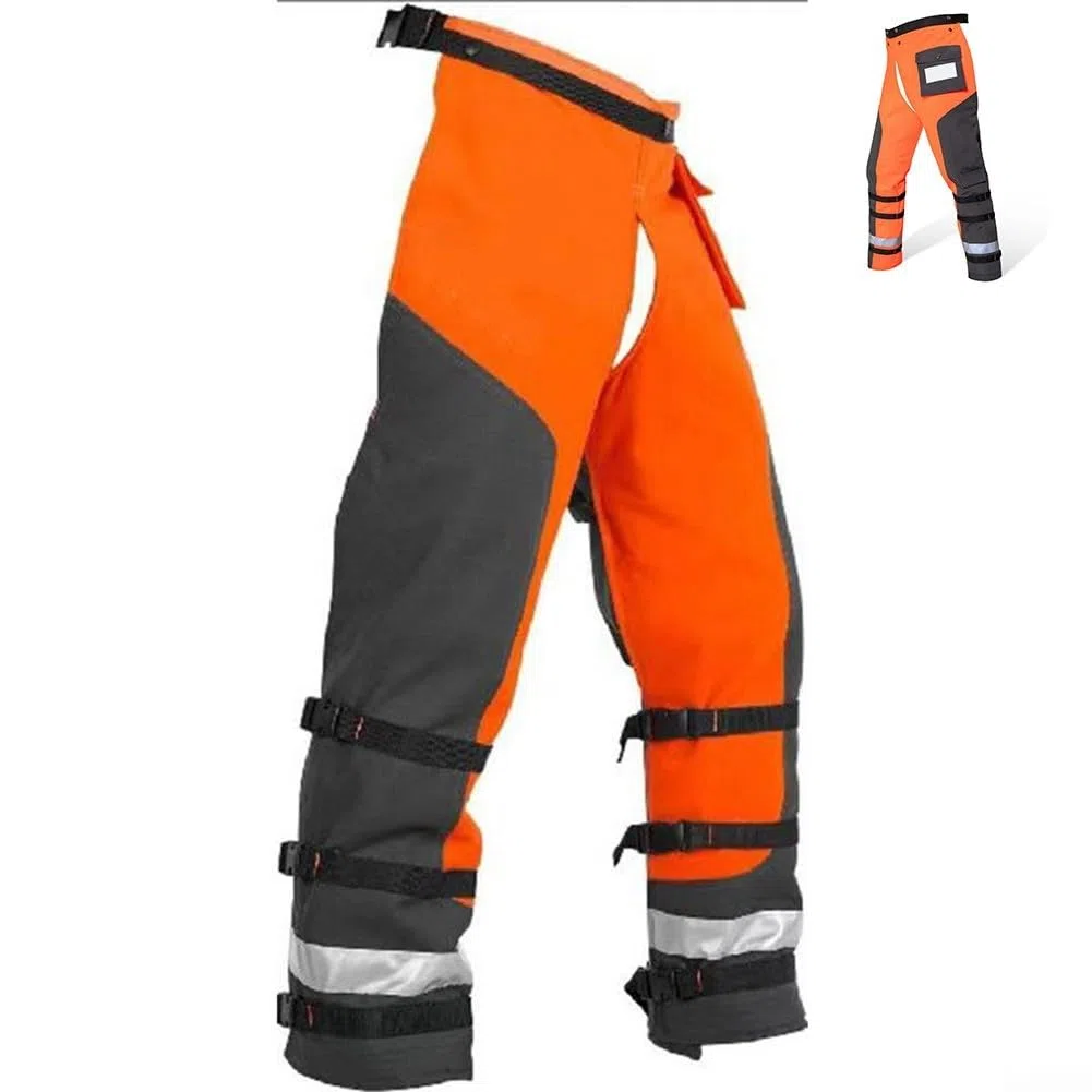 Pantalones profesionales de protección de 9 capas para motosierra, ajuste rápido para corte forestal y bricolaje (M)