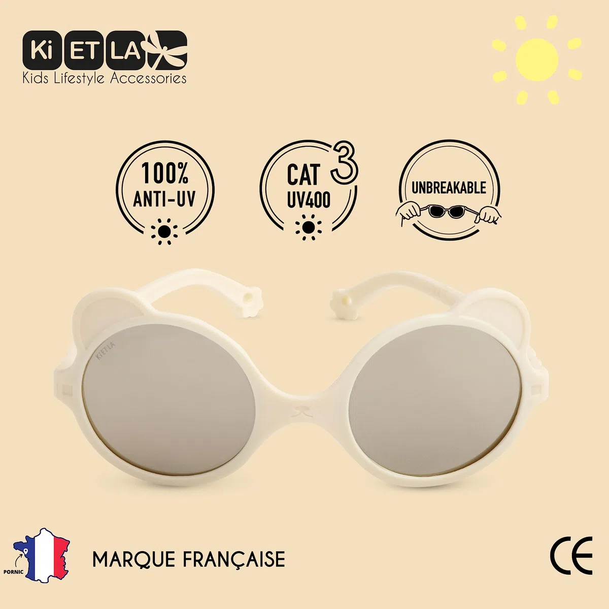 Ki ET LA Ourson Gafas Unisex bebé