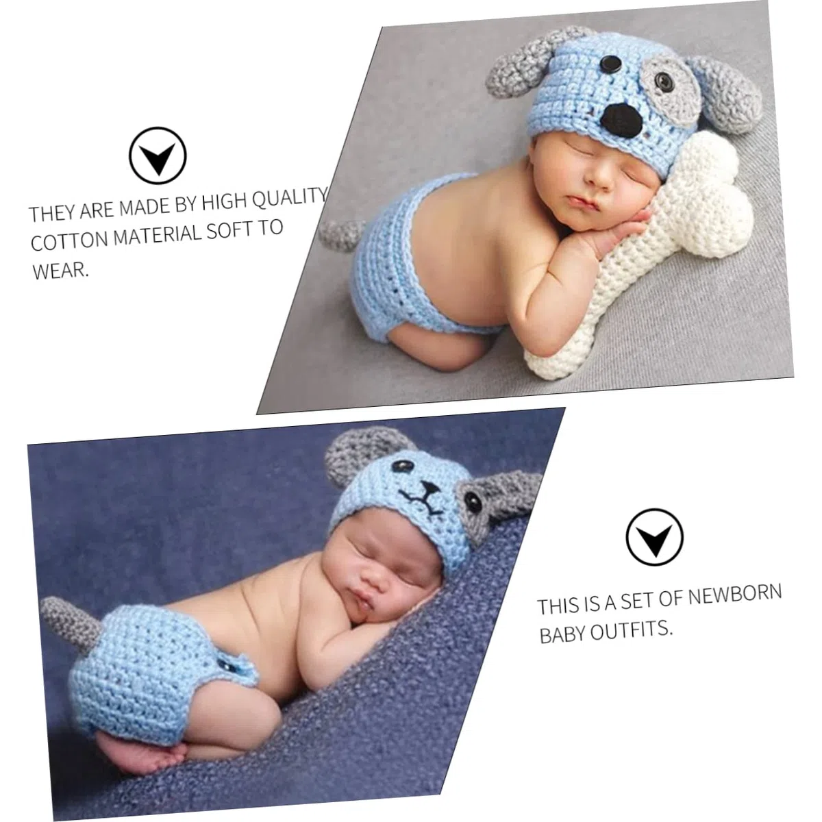 UKCOCO Ropa De De Cachorro Para Bebés De Accesorios De Fotografía De Con Sombrero Pantalones Cortos Y