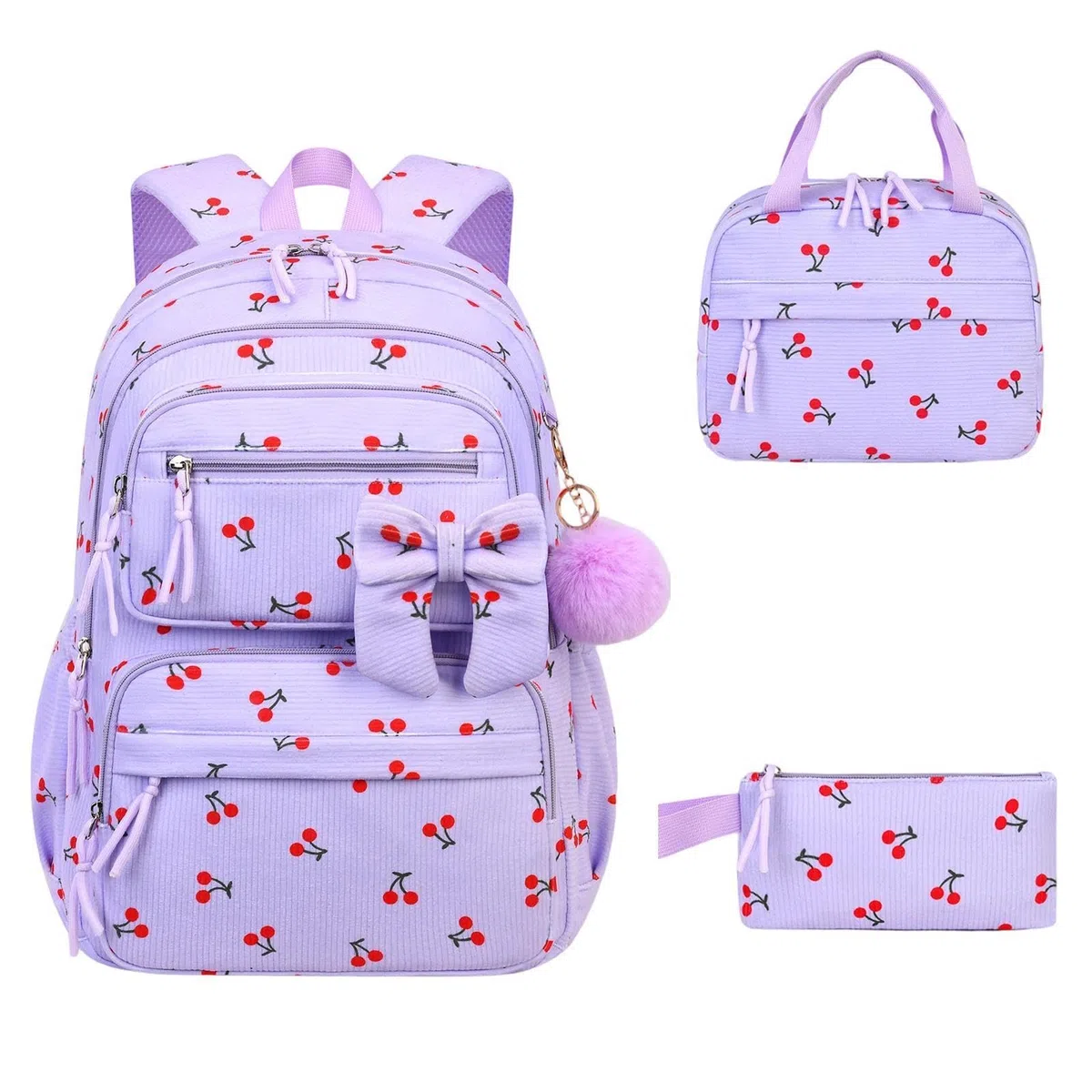 Genérico Mochila Con Transpirable, Estuche de Lápices y Morral | Bolso Escolar Gran Capacidad Para Niñas Niños Preescolar Primaria Regreso A Clases Viajes Estudiantes Diario
