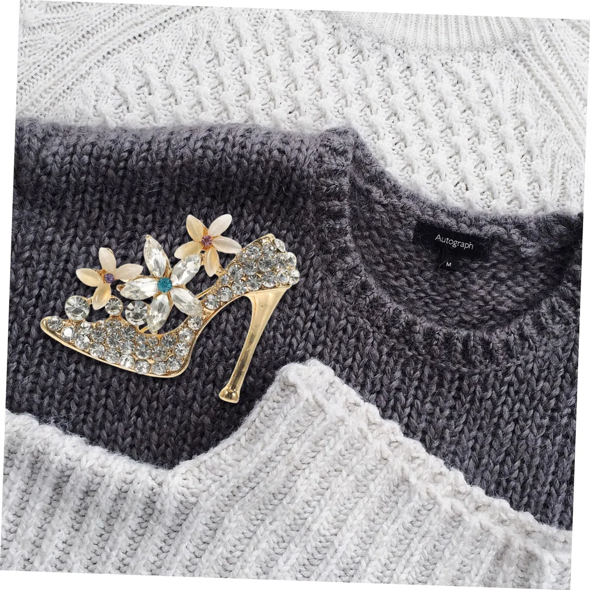 Broches Elegantes, alfileres de Pecho, broches de tacón Alto de aleación para Mujer, Decorativos