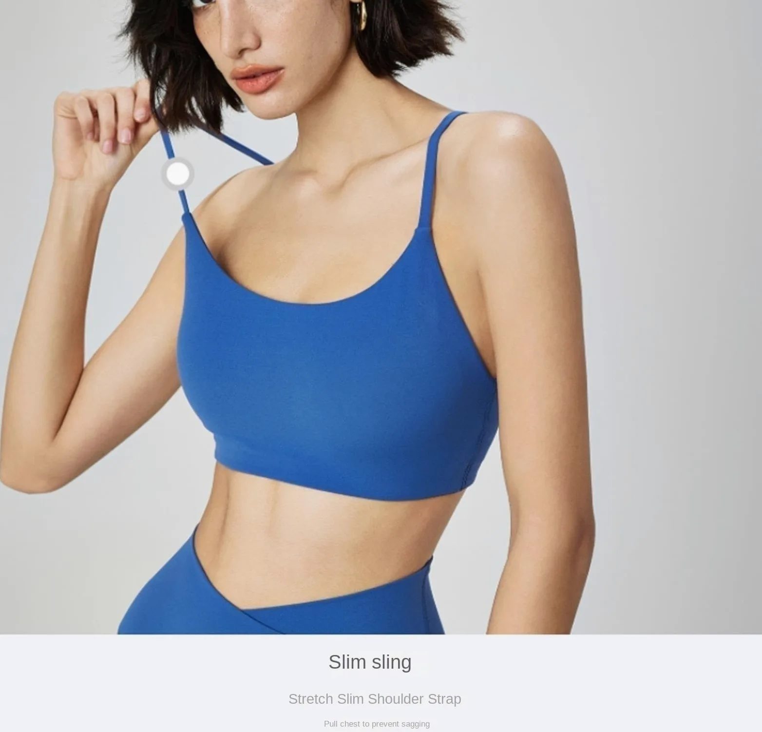 Sujetador Deportivo Mujer Sujetador Deportivo De Yoga Con Copa Extraíble Y Sin Aros Con Espalda Cruzada Y Soporte Medio For Mujer Sujetador Gimnasio(Blue,XL)
