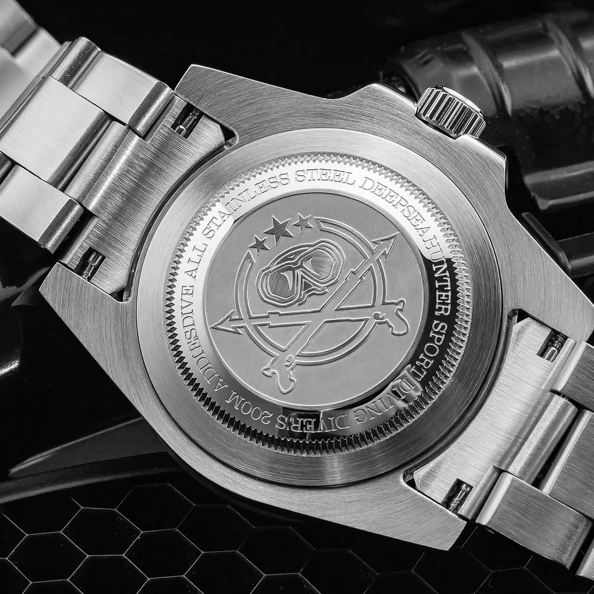 ADDIESDIVE Reloj de cuarzo para hombre de 41 mm, pulsera de acero inoxidable, reloj de buceo