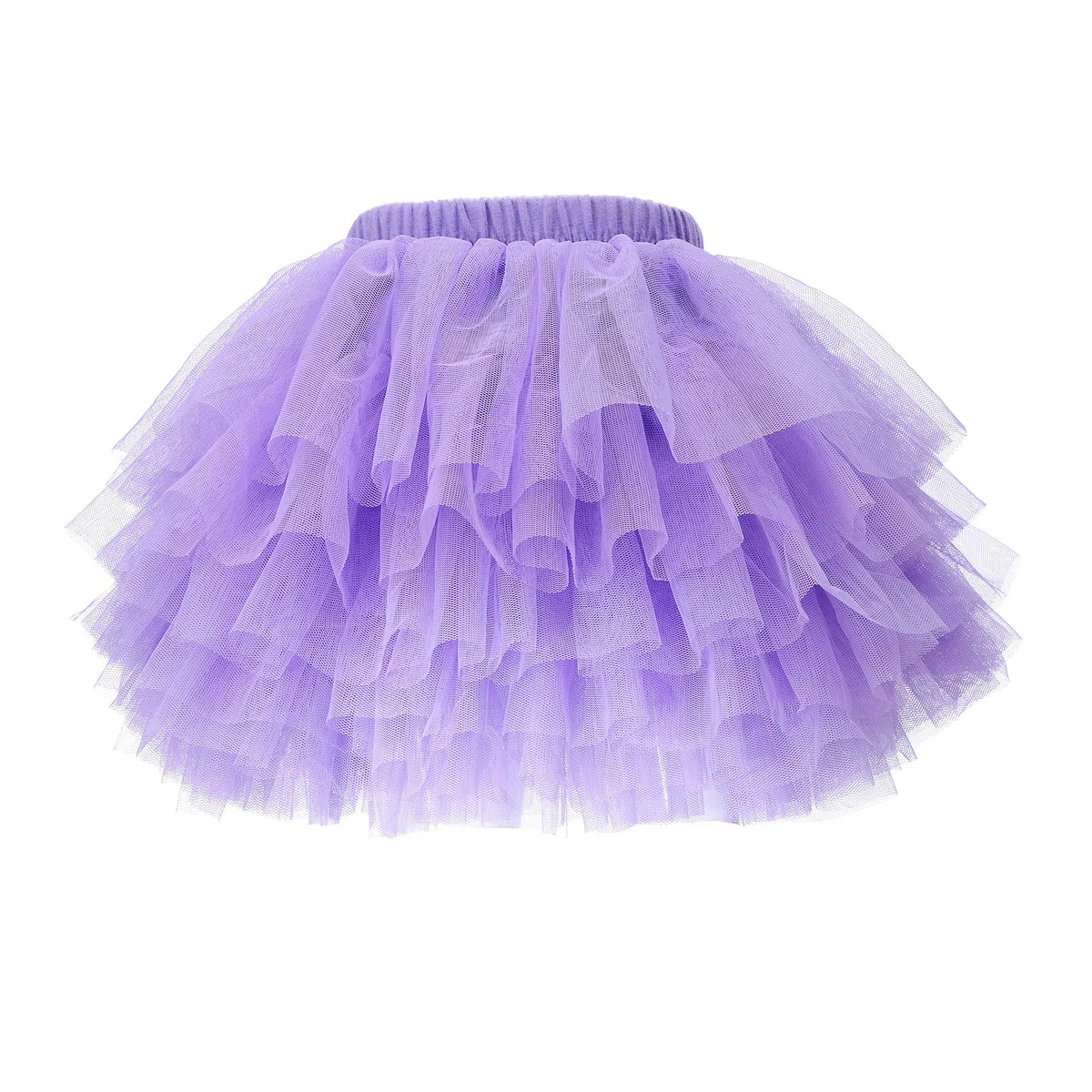 Falda tutú para bebé niña niño 6 capas Tulle faldas 1-8T - morado - 3-4 años