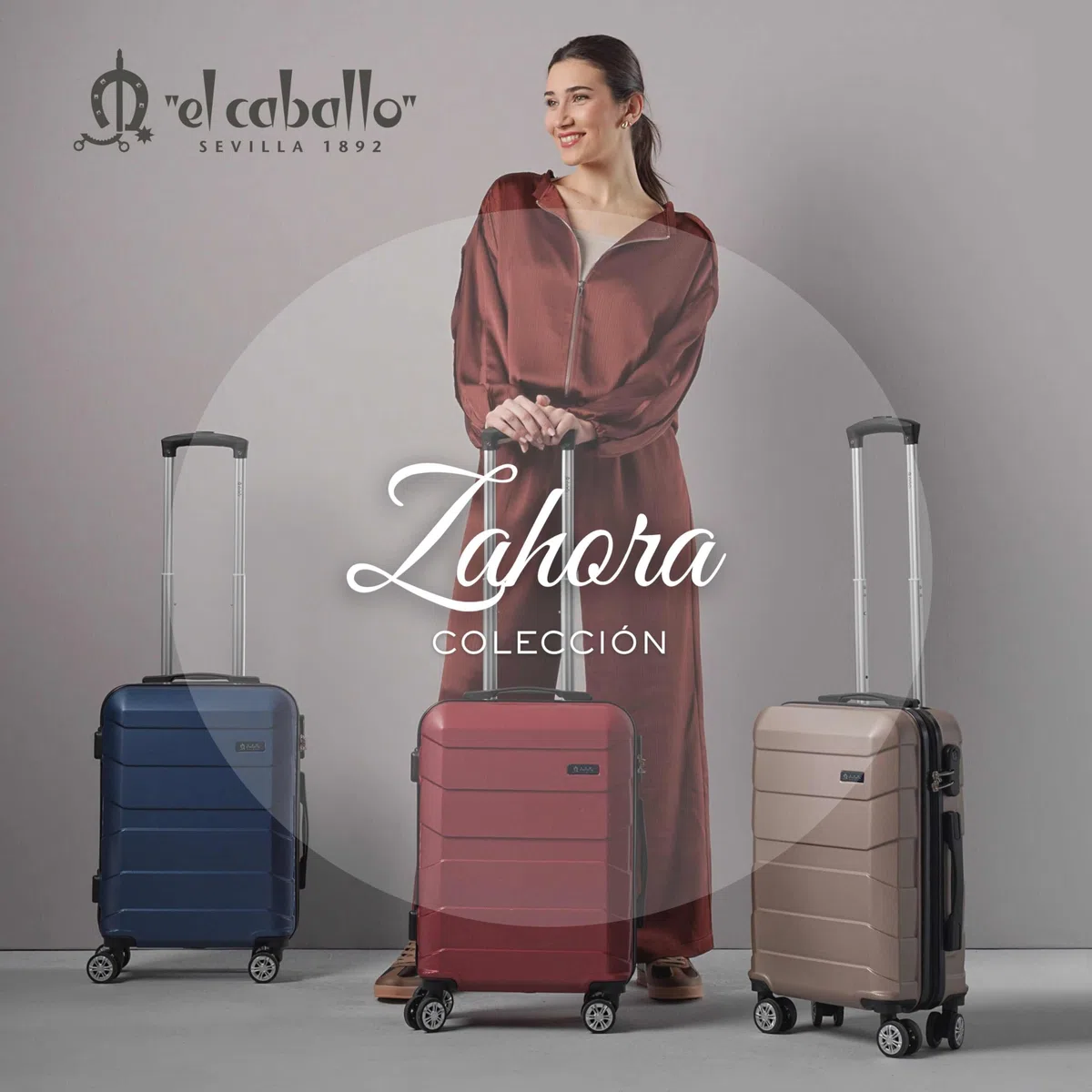 EL CABALLO - Maleta Cabina 55x40x20- Maletas de Viaje - Maletas de Viaje Cabina Apta para Ryannair- Trolley Equipaje para Avion Resistente con 4 Ruedas de 360º y candado numérico