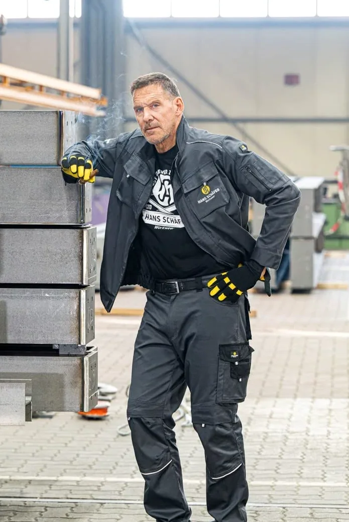 HSW Professional – Pantalones Largos de Trabajo para Hombre – Pantalones de diseño y Ligeros con Bolsillos en la Rodilla – Duraderos
