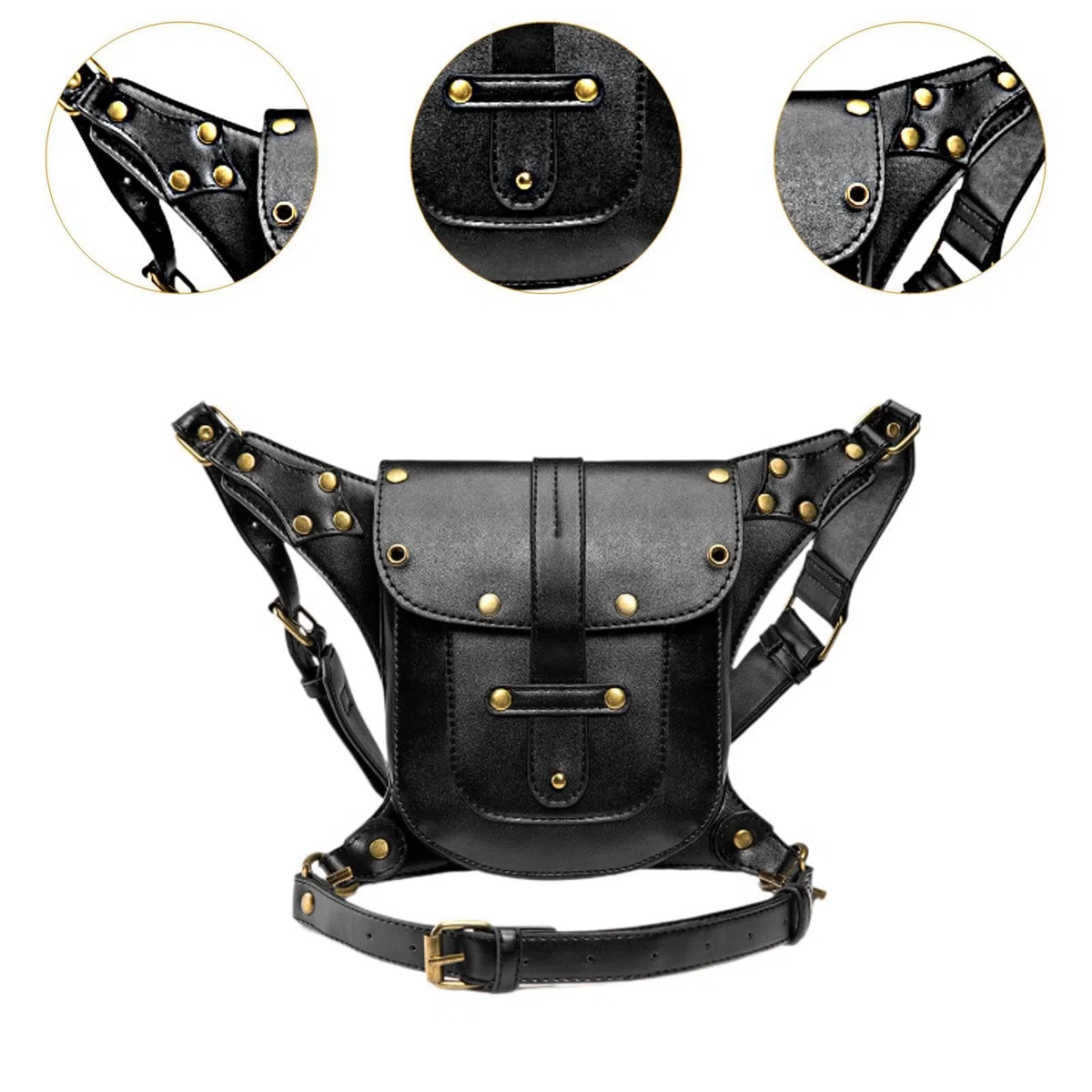Bolsa de cinturón Steampunk para accesorios de disfraces de viaje