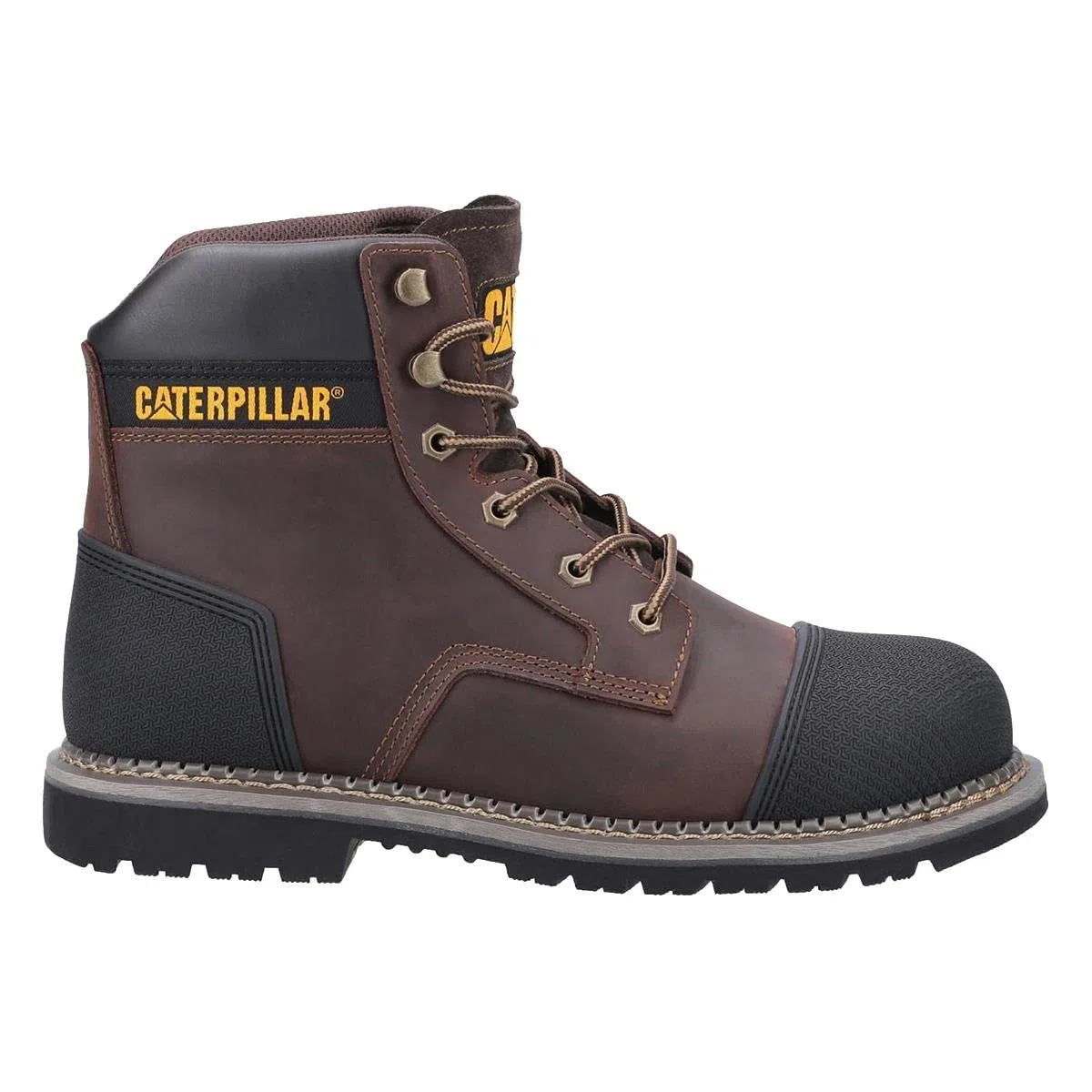 CAT Safety Footwear Powerplant S3 - Botas para hombre, Brown