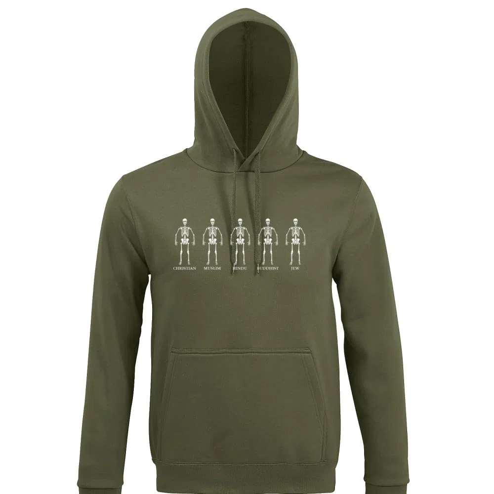 Religión Esqueleto Hombres Capucha Capucha, militar, XXXXL