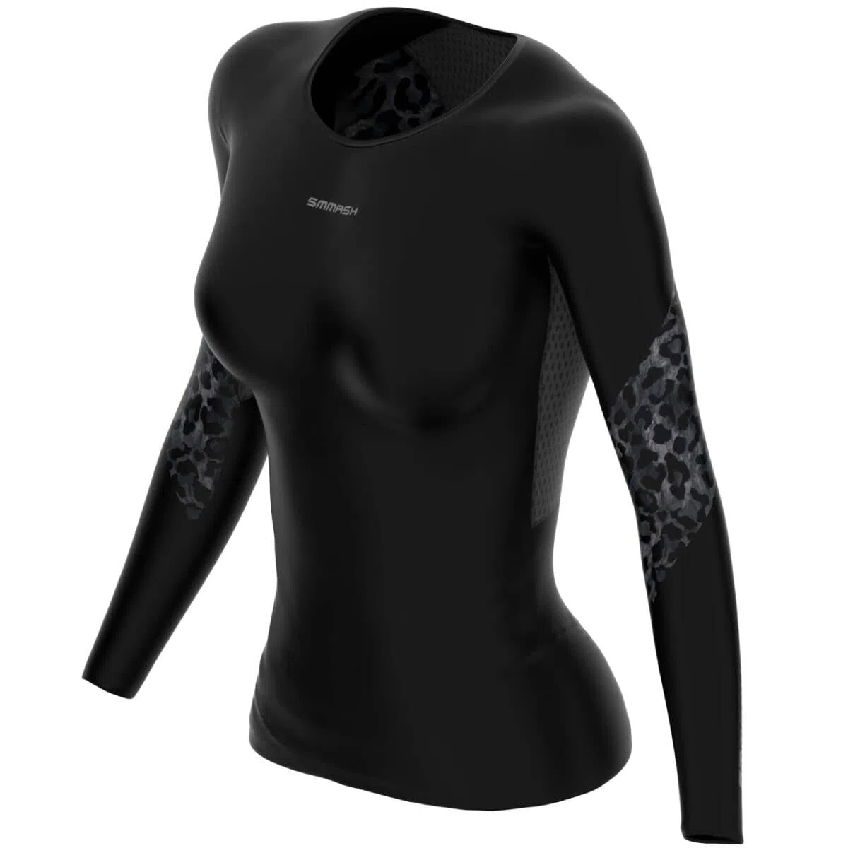 SMMASH Camiseta de Compresión Mujer Manga Larga, Ropa Deportiva Profesional Running Fitness Gimnasio Yoga, Camiseta Deportiva Outdoor, Camiseta Deporte