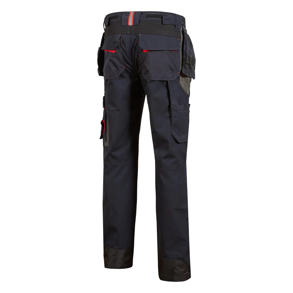 U-Power Race - Pantalones multibolsillos con inserciones de alta visibilidad y tejido antiabrasivo, rodillera ergonómica