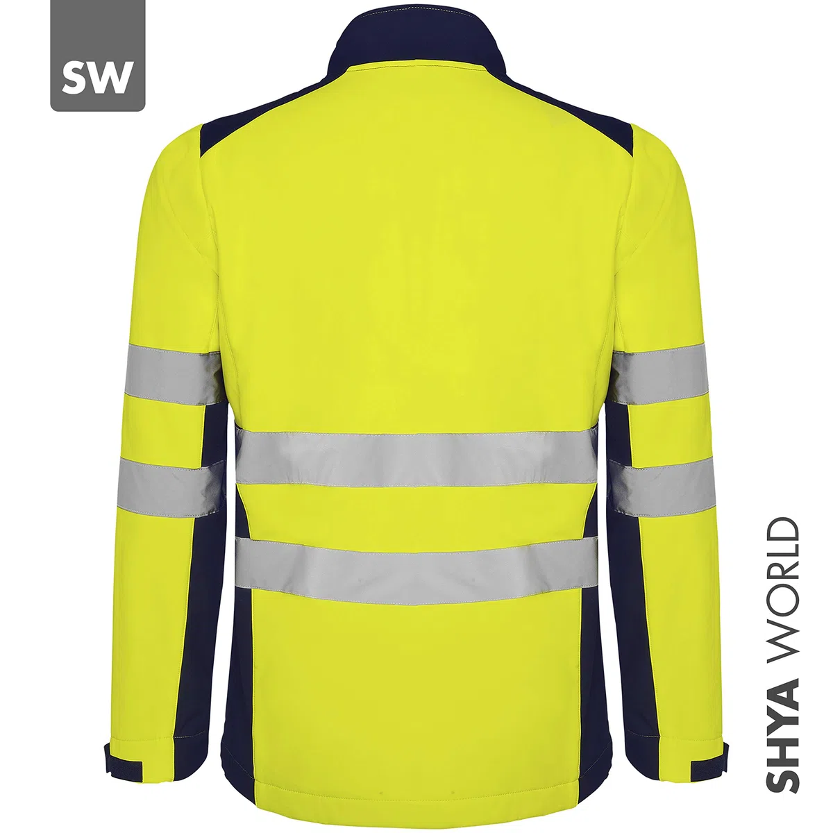 Chaqueta Softshell Alta Visibilidad Trabajo homologada Reflectante Cortavientos Impermeable