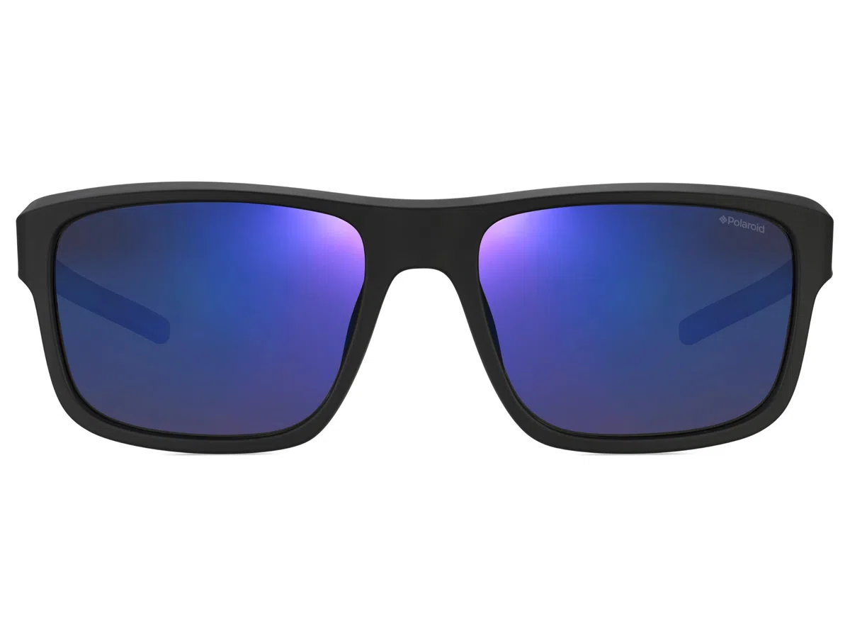 Polaroid PLD 3018/S JY DL5 Gafas de Sol, Negro (Matt Black/Greyblmirror Pz), 55 para Hombre