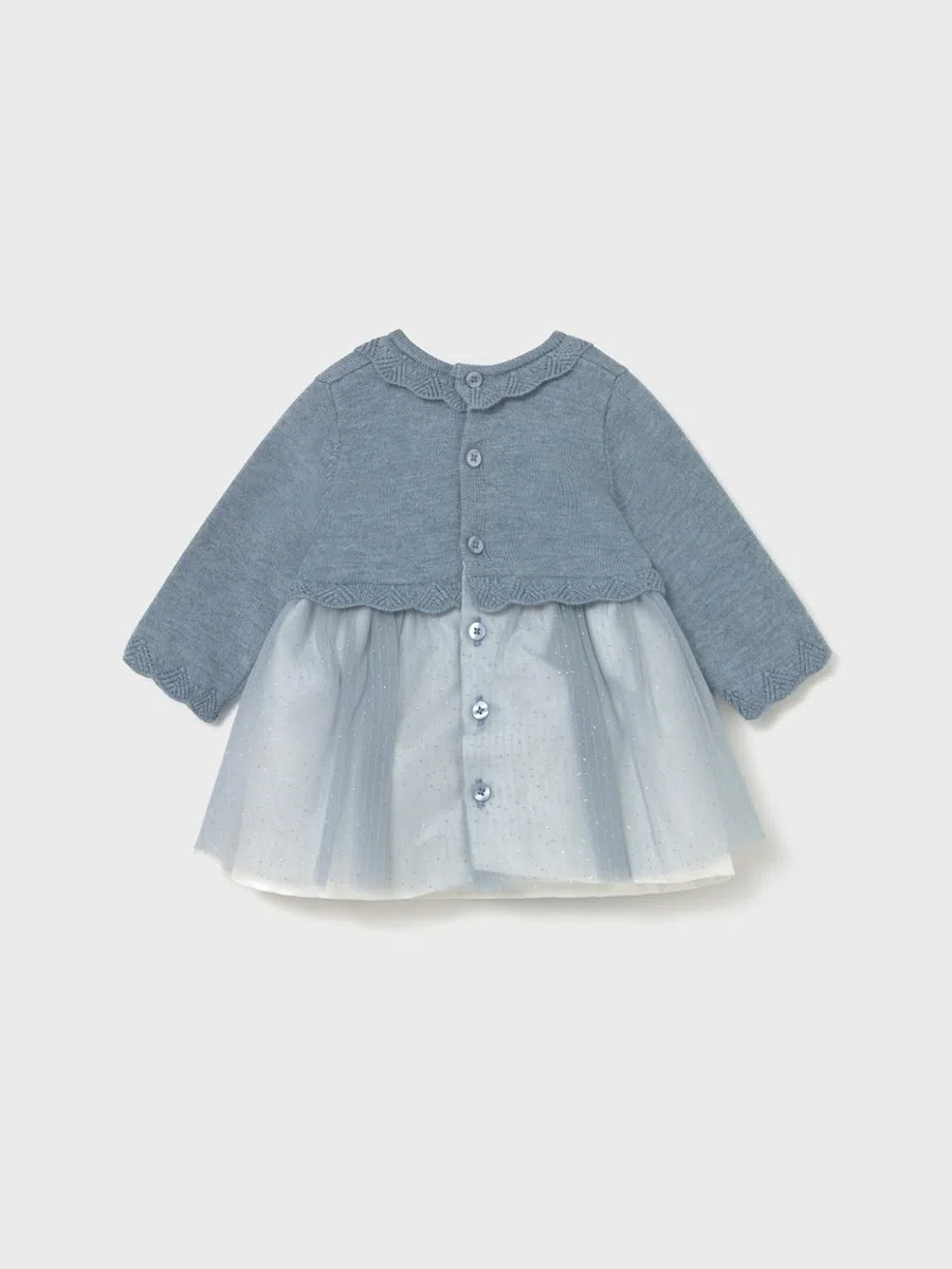 Mayoral Vestido Tricot y Tul para bebé niña Luna vig