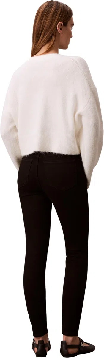Calvin Klein Vaqueros Mujer Skinny Classic Black Talle Medio
