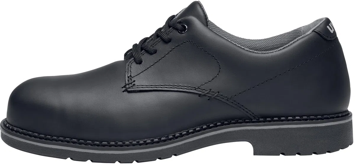 Uvex 1 Zapatos de seguridad con puntera de acero, zapatos de trabajo resistentes y transpirables S3 SRC, unisex, color negro, talla 52