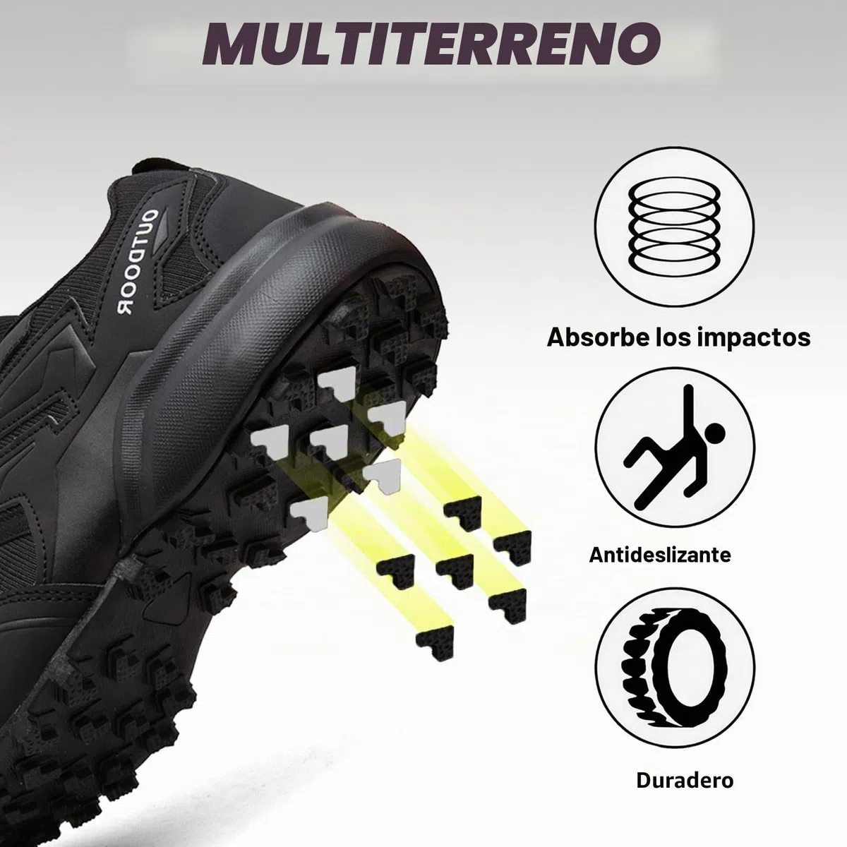 Zapatillas de Trail Running para Hombre Zapatillas de Senderismo Zapatos de Trekking Tenis Outdoor Antideslizantes Calzado de Correr en Montaña Casuales Sneakers