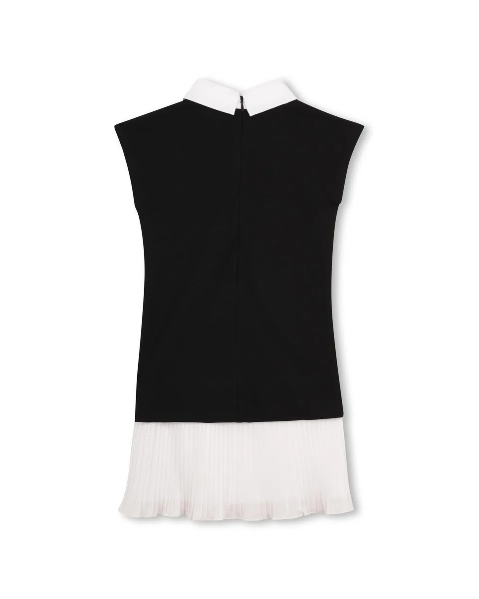Karl Lagerfeld Vestido para niña, Negro, 16 años